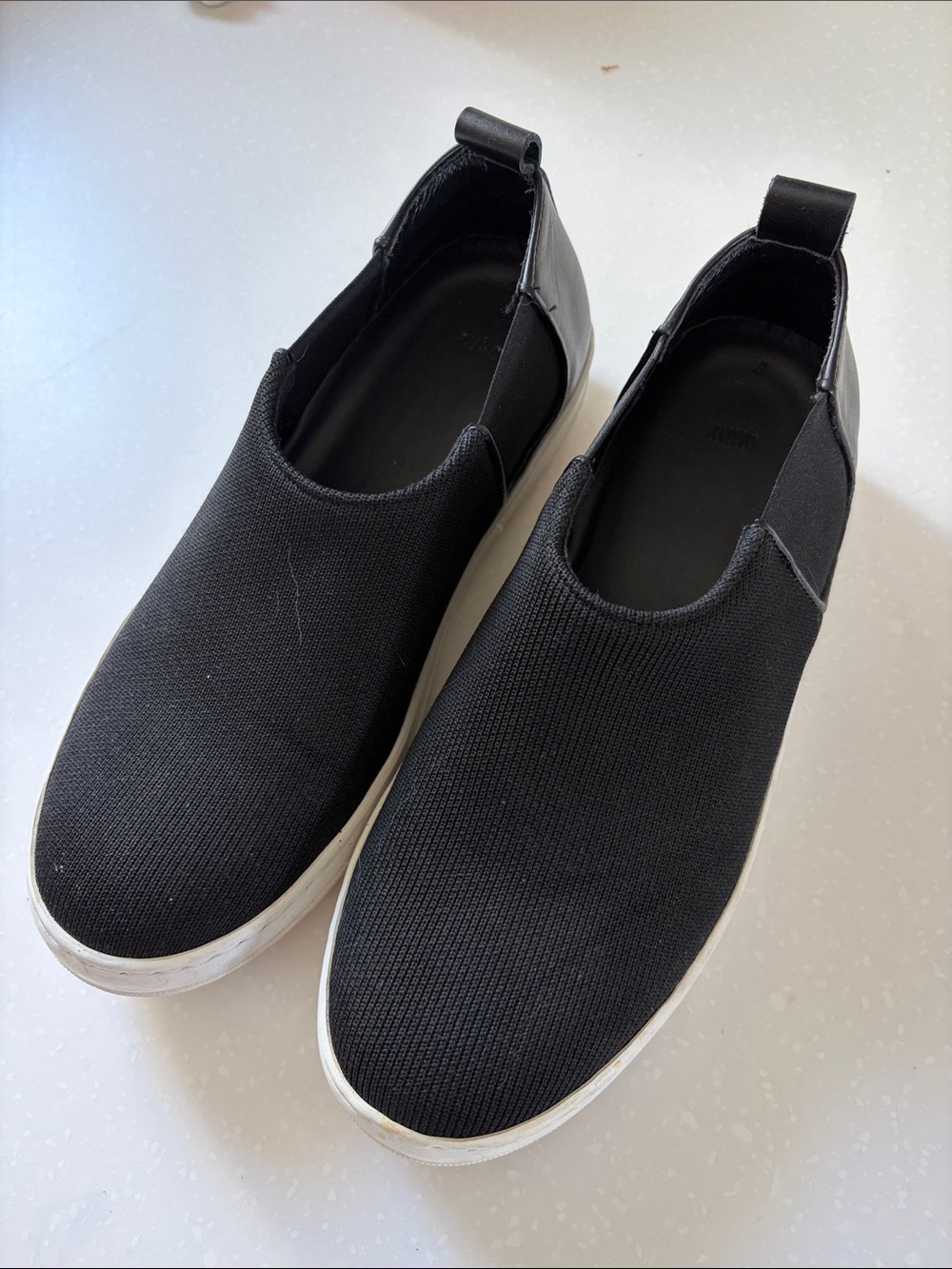 Women's Slip-On Knit Sneakers in Black